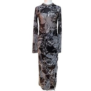Zara mesh semi sheer skirt and top set, NWT, XS